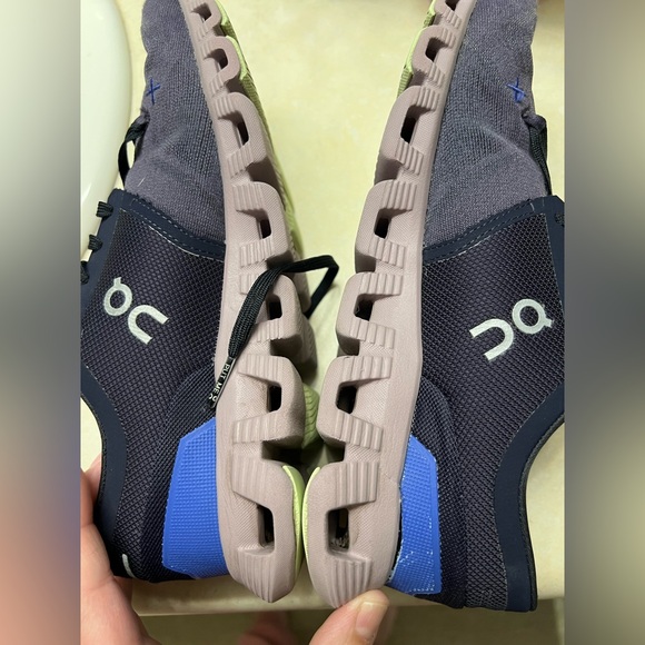 On Running Women's Navy and Purple Athletic Shoes - Picture 6 of 8